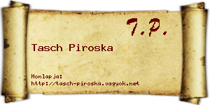 Tasch Piroska névjegykártya